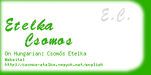 etelka csomos business card