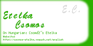 etelka csomos business card